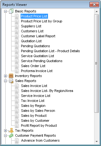 CraveInvoice sales and stock reports