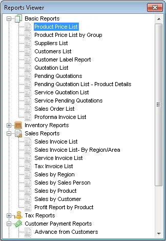 CraveInvoice sales and stock reports