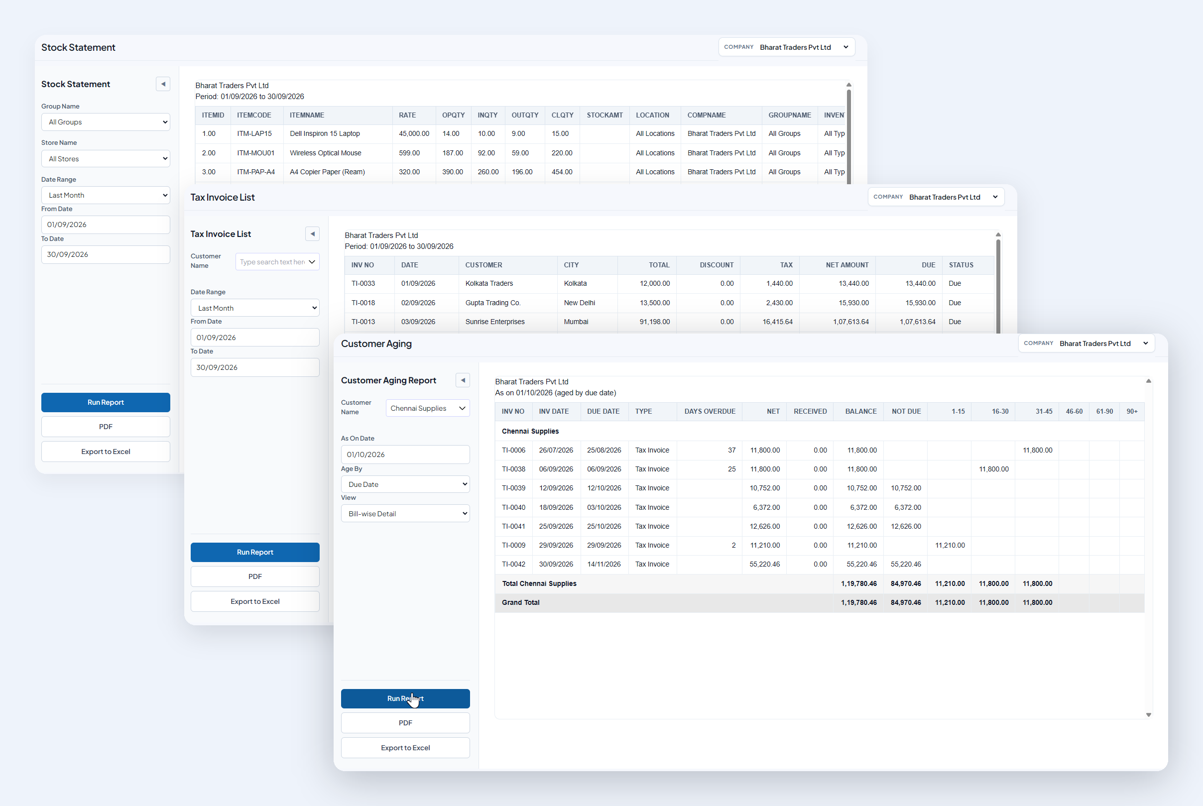 Reports and analytics
